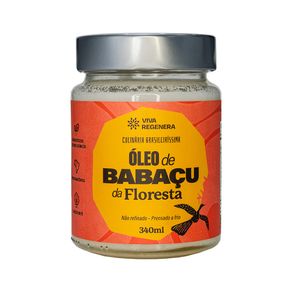 Oleo-de-Babacu-Linha-Culinaria-Brasileirissima---Viva-Regenera-340-ml---Viva-Floresta---frente