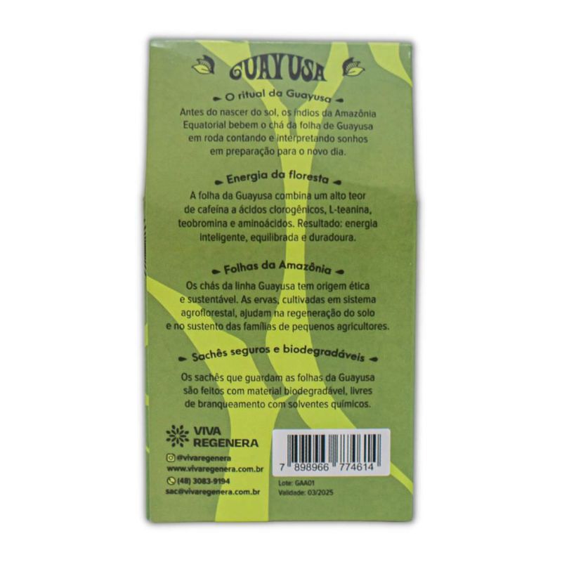 Guayusa Aromas com Toque de Alecrim Viva Floresta