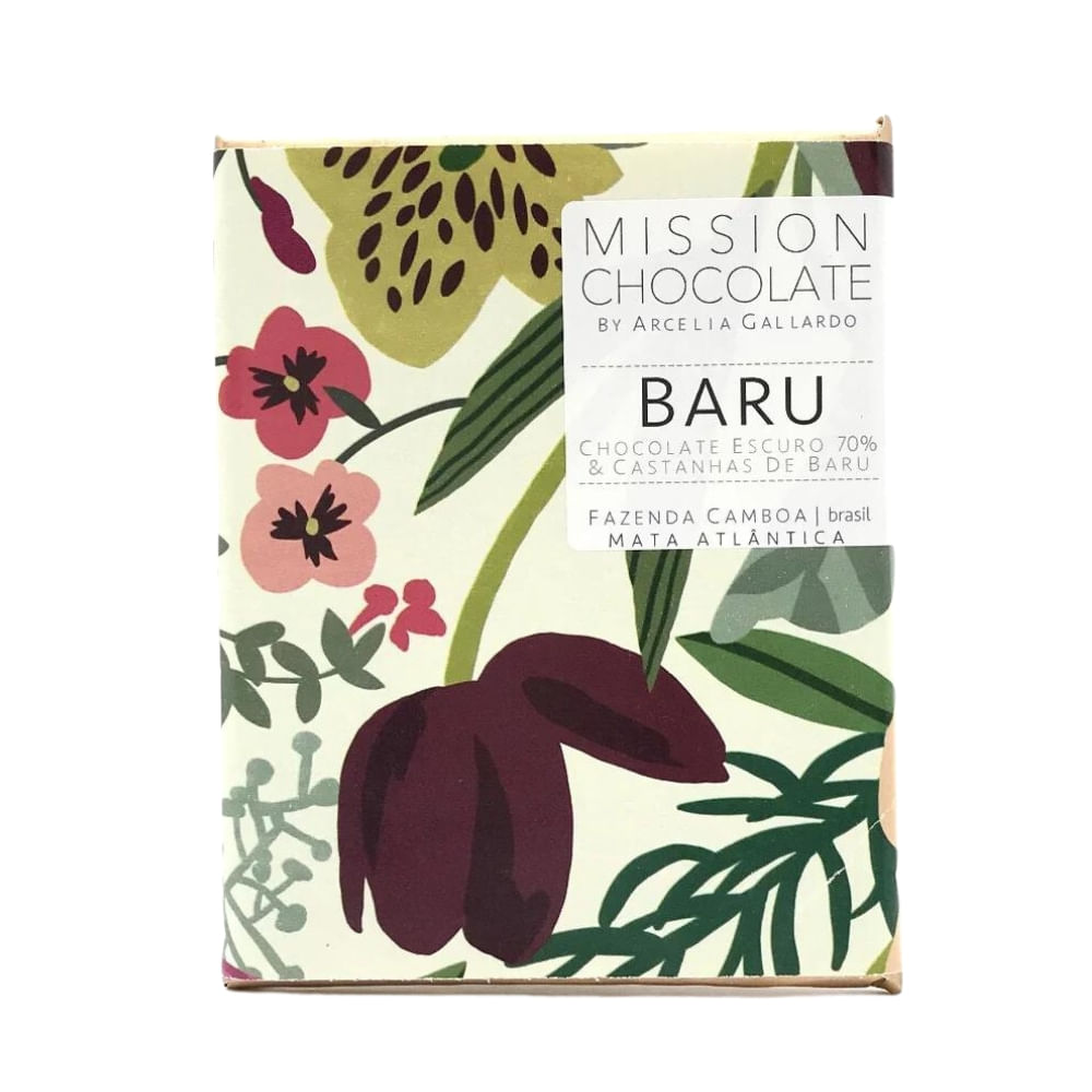 Chocolate 70 com Castanhas de Baru Mission Chocolates 60g Viva
